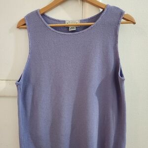 Purple Sleeveless Knit Top